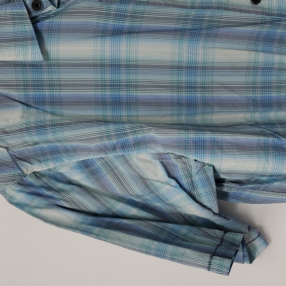 Ascend Mens Large Plaid Casual Outdoor Shirt Fishing - Picture 6 of 12